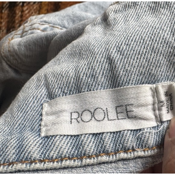 Women's White Wash Distressed Cropped Jean Jacket Size Medium! - Picture 2 of 5